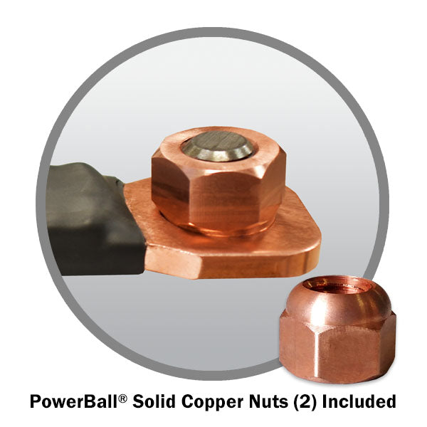 2/0 Cable with Straight & 90° Lugs