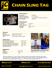 CHAIN-TAG-HF-001  Chain Sling Tags - Unit price is for a quantity of 50