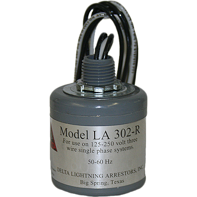 Delta Lightning Arrestor - LA302RG  4 wire single phase: 302R with separate ground
