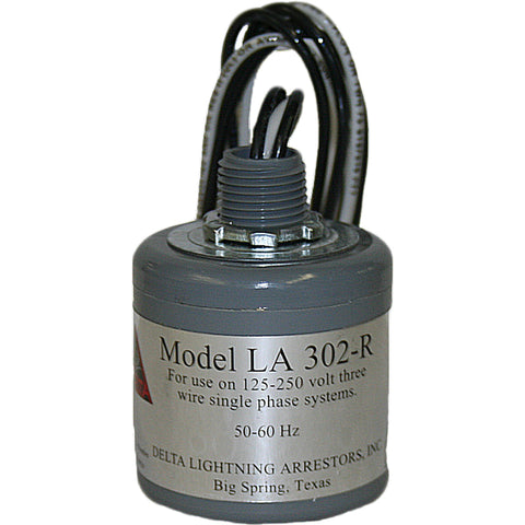 Delta Lightning Arrestor - LA302RG  4 wire single phase: 302R with separate ground