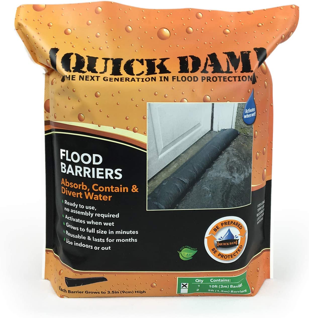 Quick Dam Flood Barrier 10 ft long