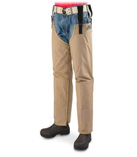 KNEEDOWNCHAP  TurtleSkin® SnakeArmor Below-the-Knee Protection Snake Chaps (Khaki)
