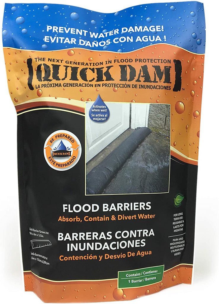 Quick Dam 5' Flood Barriers, Size: 4 Pack, Black