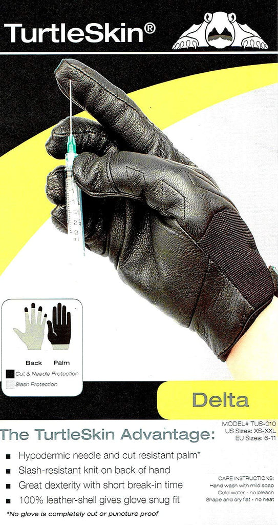 TUS-010 TurtleSkin Delta Gloves - Cut Resistant Leather Gloves - Needl –  Star Source LLC