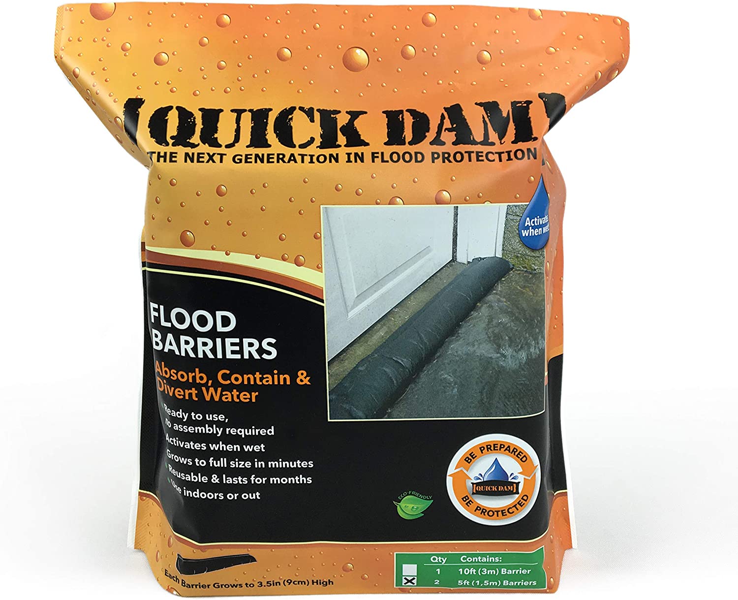 Quick Dam Flood Barrier 5 ft long