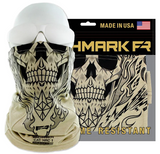 CAT 1 FR GEO SKULL BEIGE FACE GAITER