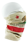 CAT 1 FR CALIFORNIA FLAG BEIGE FACE GAITER