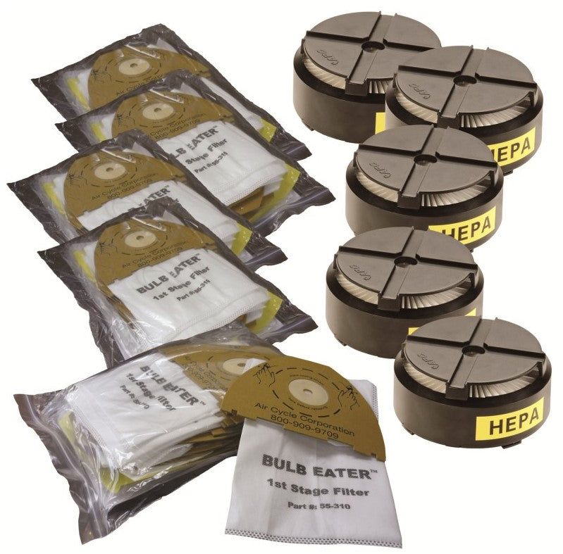 55-333 (Old P/N) Ref P/N: 7700 Air Cycle Corporation Jumbo Filter Combo Kit (100 Filters, 5 HEPA)