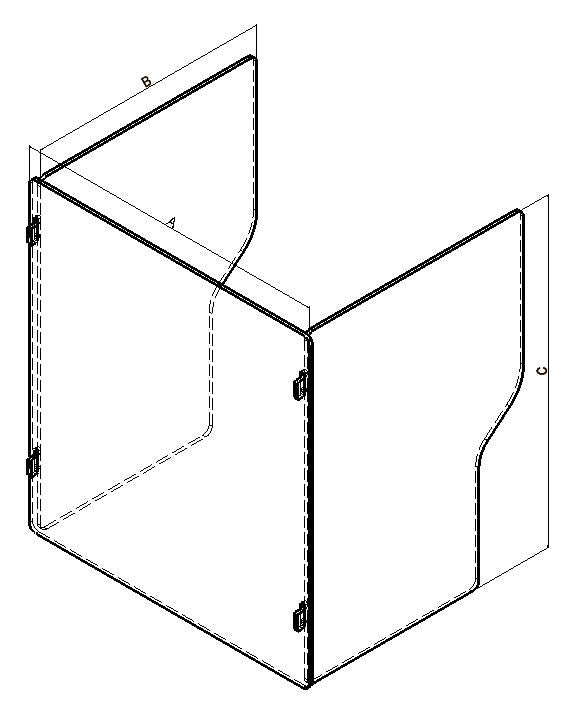 Exquip Portable Desk Shield