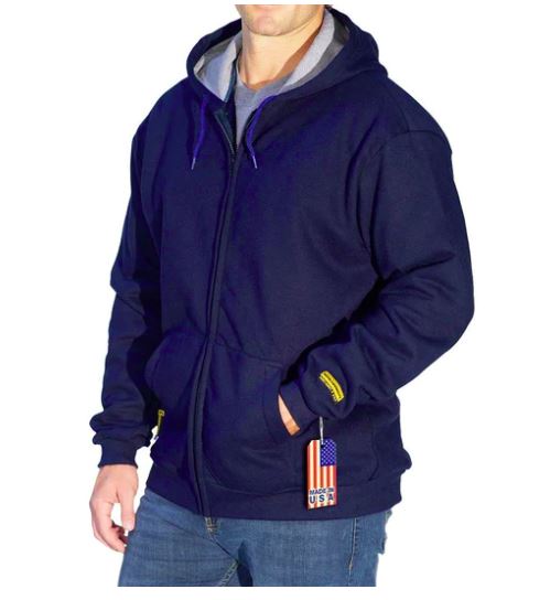 Flame Resistant Zip-Up Hoodie Sweatshirt